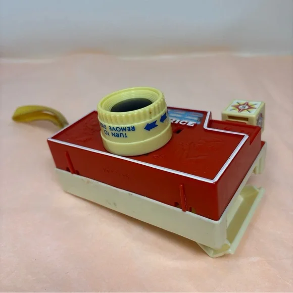 Fisher-Price Red Toy Camera with Yellow Lens and Strap - Picture 10 of 16